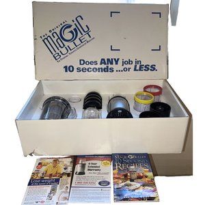 Homeland Housewares Original Magic Bullet 21 Piece Set In Original Box Tested